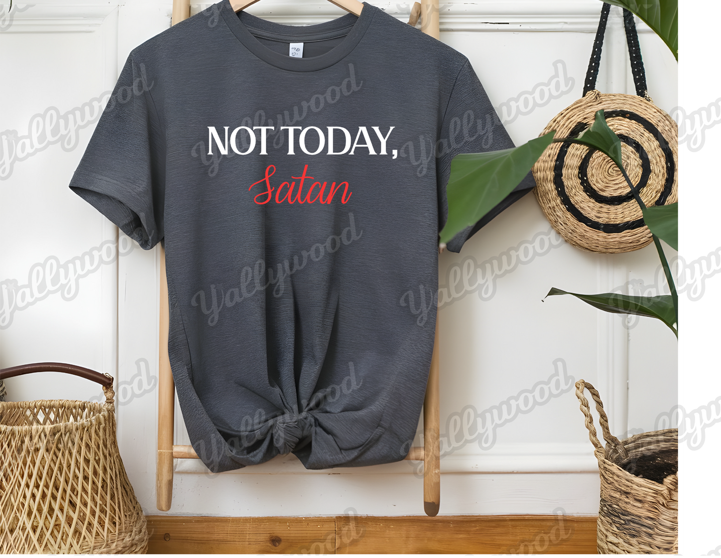 Not Today, Satan Short Sleeve T-Shirt