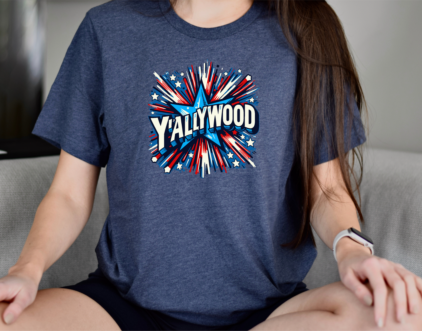 Y'allywood Starburst Short Sleeve T-Shirt