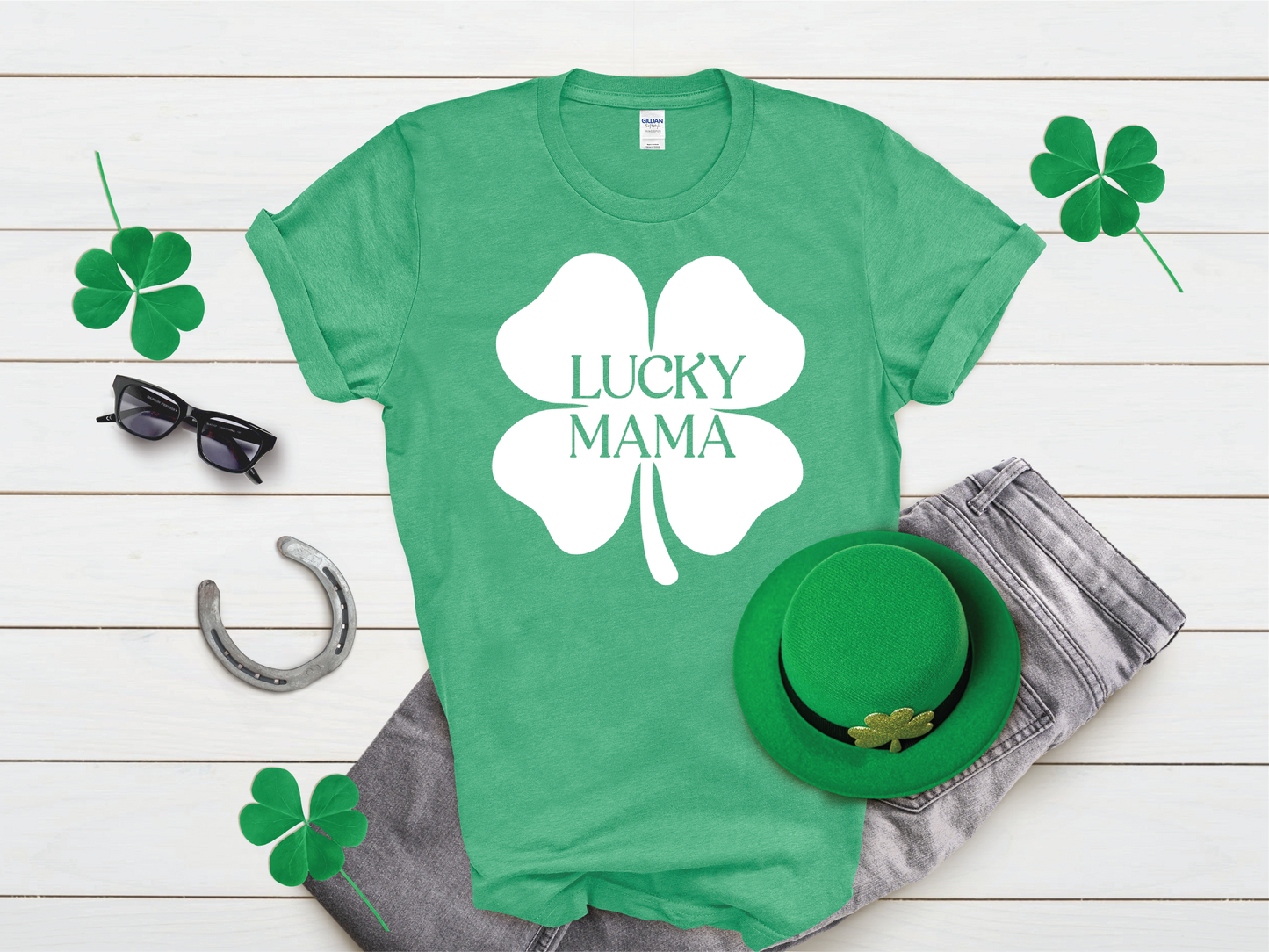 LUCKY MAMA Short Sleeve T-Shirt
